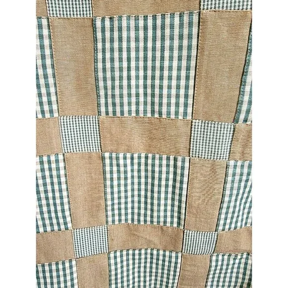 COPY - Quilted Sewn Patchwork Plaids Checker Canvas Fabric 54" W x 5 yards lot - Picture 4 of 12